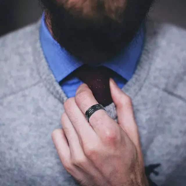 Black Textured Band - Salty Accessories