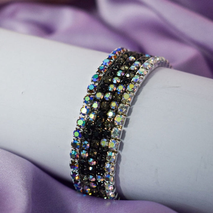 Black Tie Affair Glamour Stackable Bands (Set of 5) - Salty Accessories