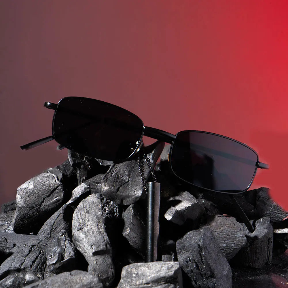 Blackout Sunglasses &amp; Necklace Set | Salty