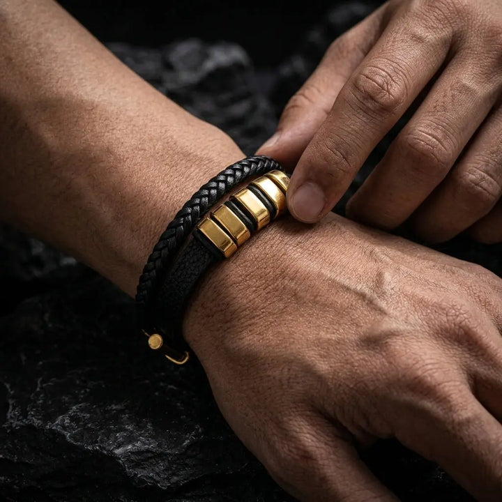 Blaze Black Monarch Mens Chain & Bracelet Combo | Salty