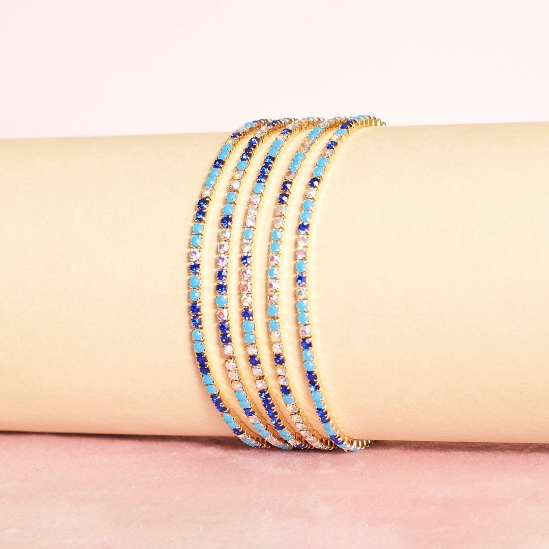 Bloom Bling Stretchable Bands (Set of 5) Salty