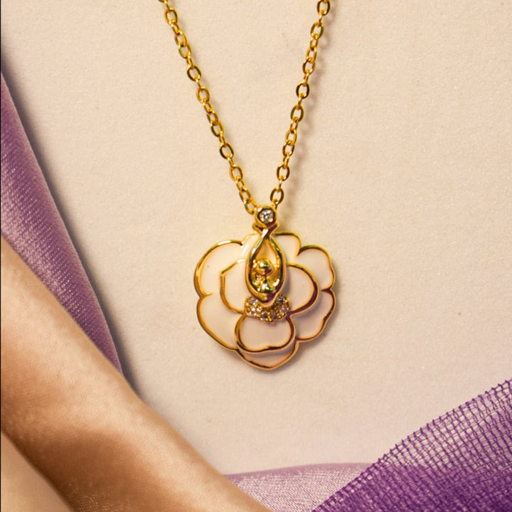 Blooming Petal Pendant - Gold - Salty Accessories
