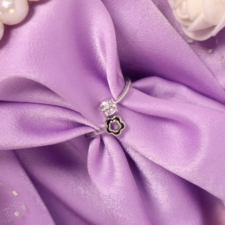 Blossom Crystal Ring-Silver - Salty Accessories