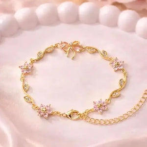 Blossom Vine Bracelet - Pink | Salty