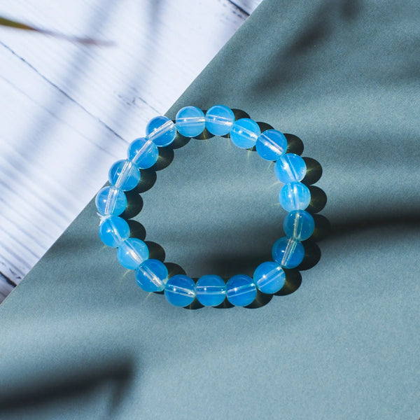 Blue Delight Beaded Bracelet