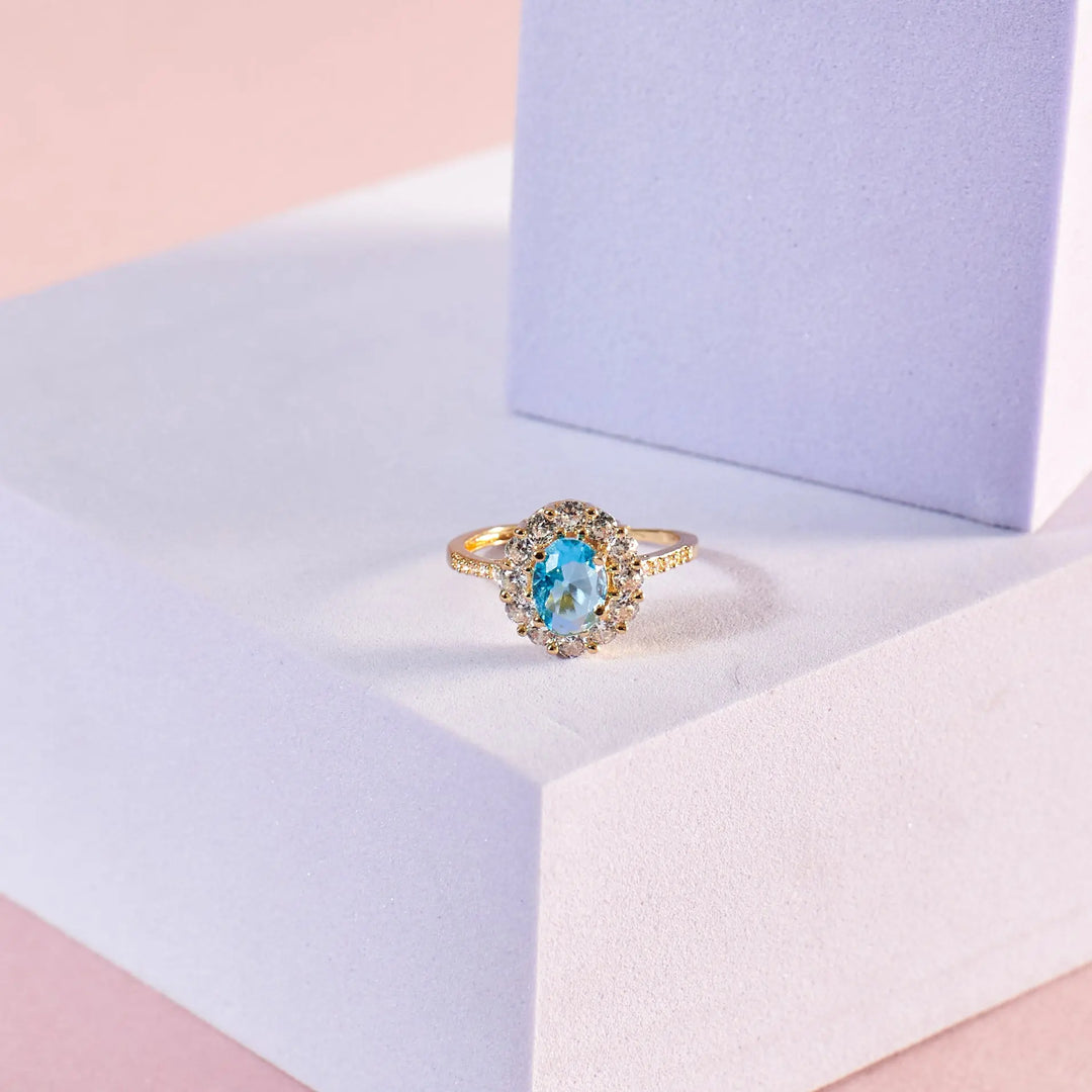 Blue Lagoon Diamond Ring | Salty