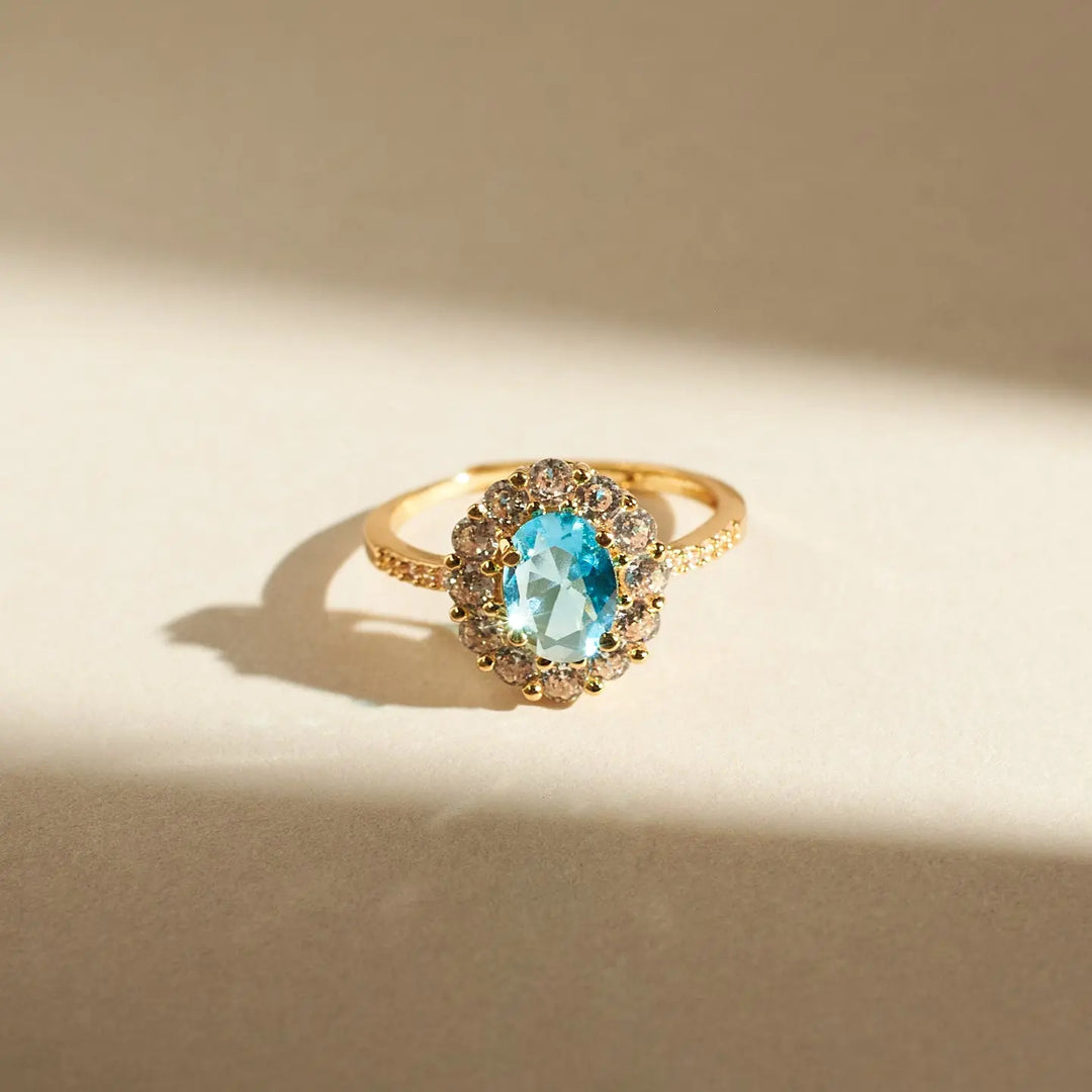 Blue Lagoon Diamond Ring | Salty