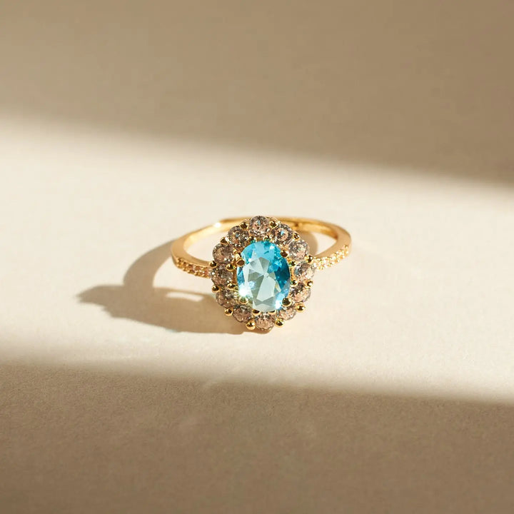Blue Lagoon Diamond Ring | Salty