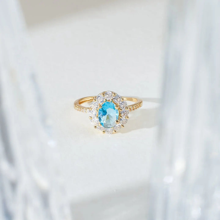 Blue Lagoon Diamond Ring | Salty