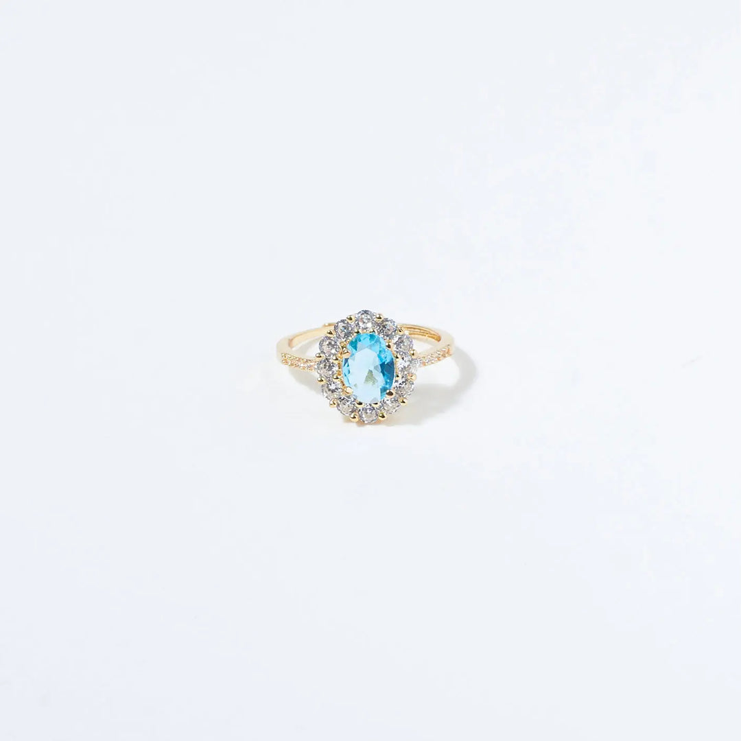 Blue Lagoon Diamond Ring | Salty
