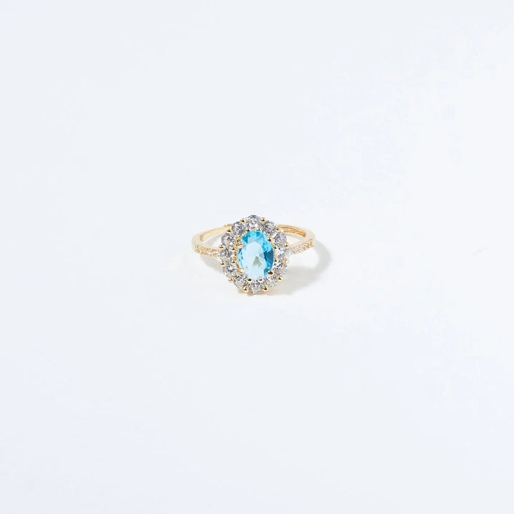 Blue Lagoon Diamond Ring | Salty
