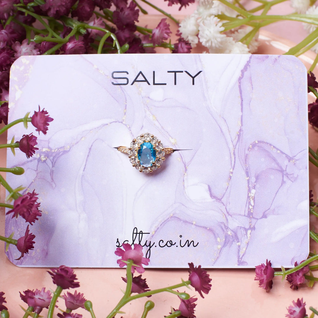 Blue Lagoon Diamond Ring | Salty
