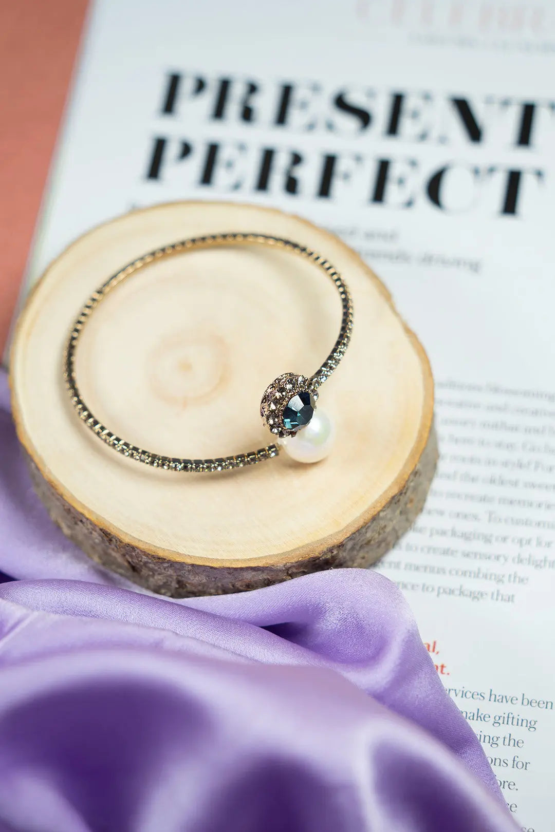Blue Quartz Cuff Bracelet - Salty Accessories