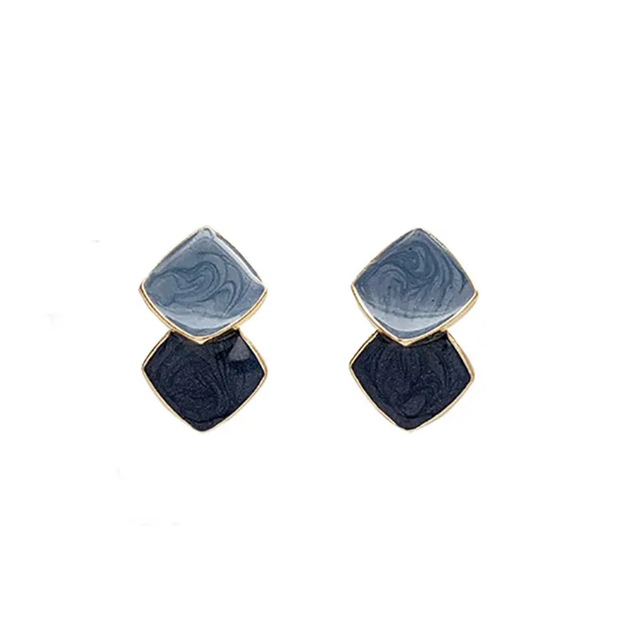 Blue Vector Earrings