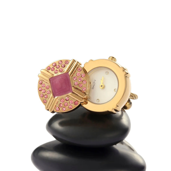 Blush Crown Watch Ring - Pink