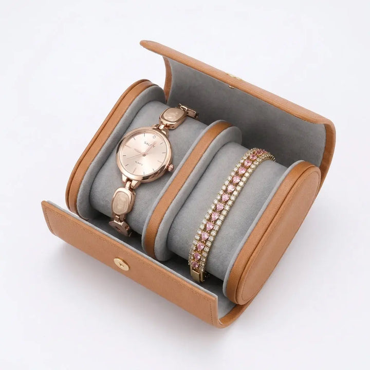 Blush Crystal Watch Bracelet Stack | Salty