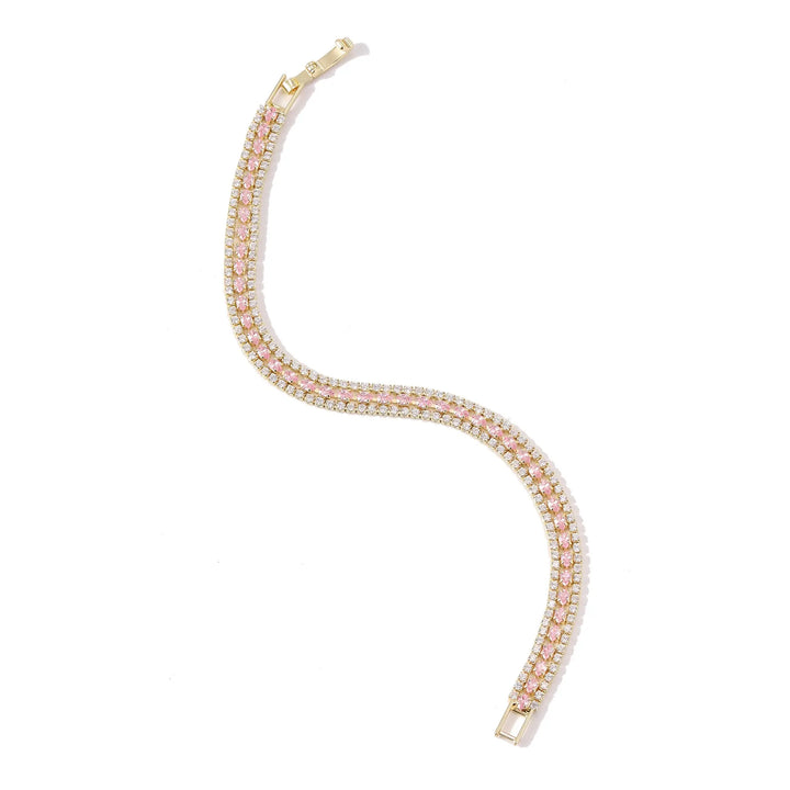 Blush Crystal Watch Bracelet Stack | Salty