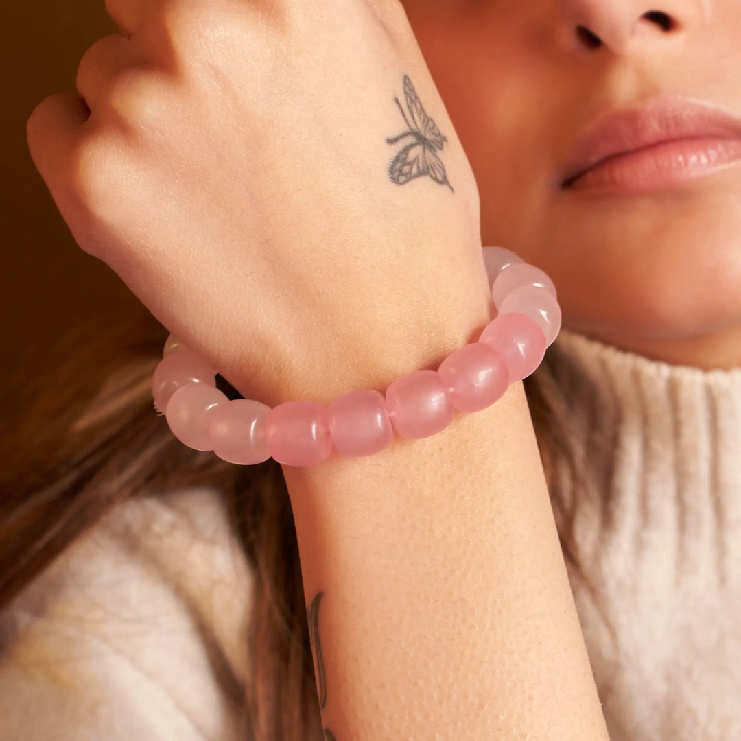 Blushing Blossom Beaded Band - Salty Accessories