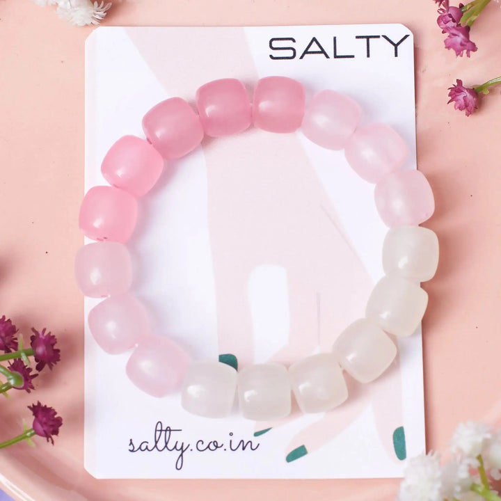 Blushing Blossom Beaded Band - Salty Accessories