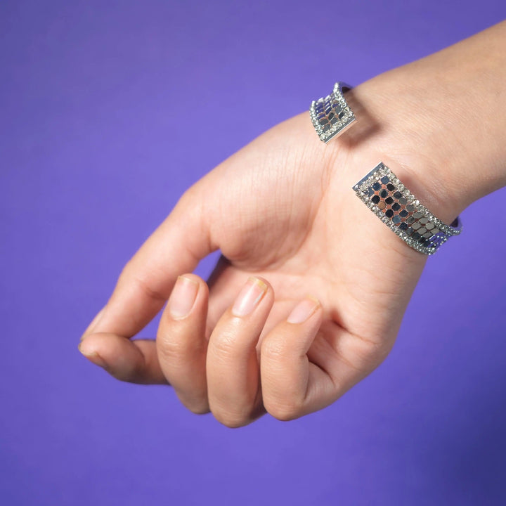 Boho Chic Cuff Bracelet - Silver - Salty Accessories