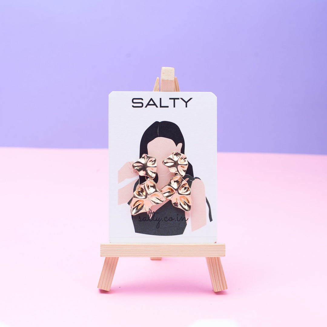 Boho Gold Statement Earrings - Salty Accessories