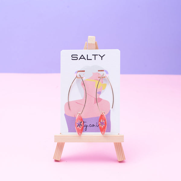 Bold Red Tassel Earrings