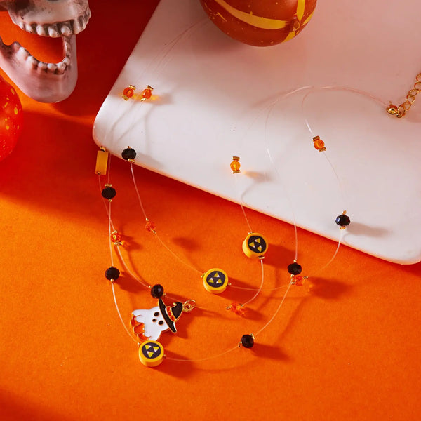 Boo Charm Layered Necklace