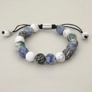 Boreal Bead Bracelet with Mixed Natural Stones | Salty