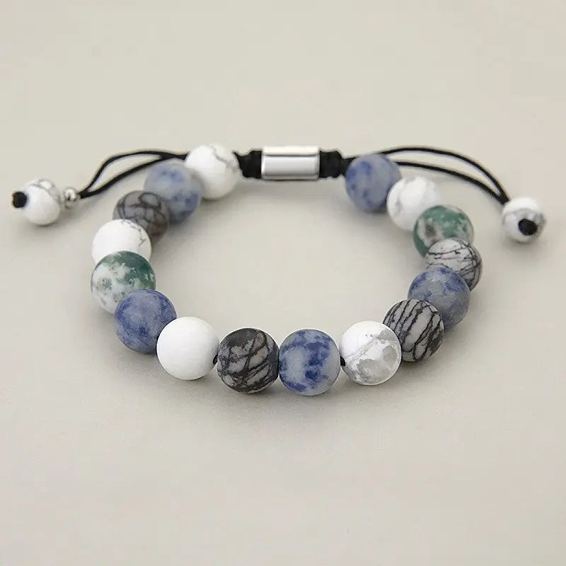 Boreal Bead Bracelet with Mixed Natural Stones | Salty