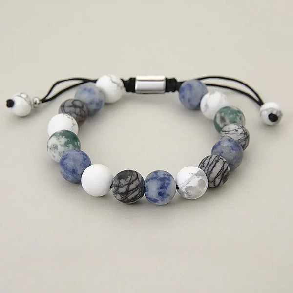 Boreal Bead Bracelet with Mixed Natural Stones