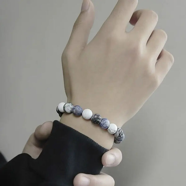 Boreal Bead Bracelet with Mixed Natural Stones