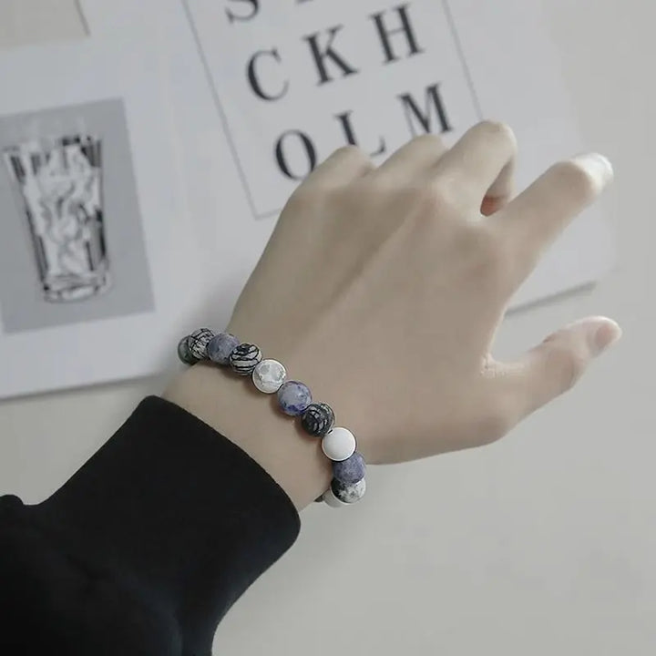 Boreal Bead Bracelet with Mixed Natural Stones | Salty