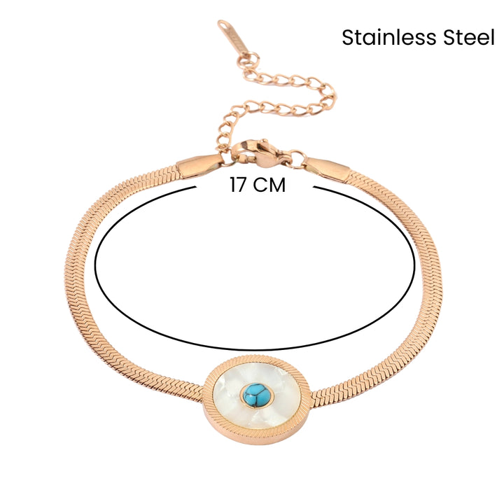 Eye of Protection Rose Gold Bracelet - Salty Accessories