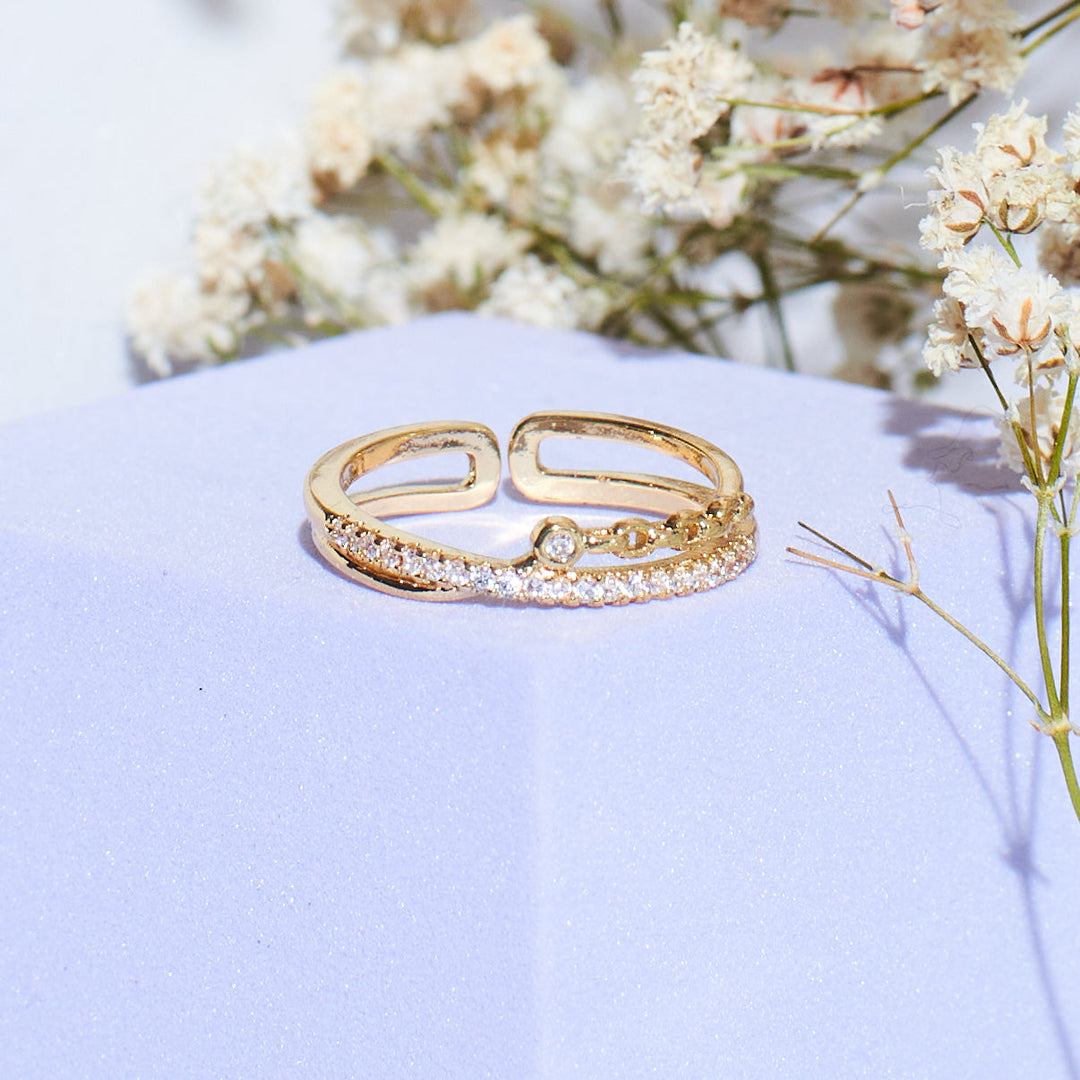 Brilliant Glisten Pearl Ring - Salty Accessories