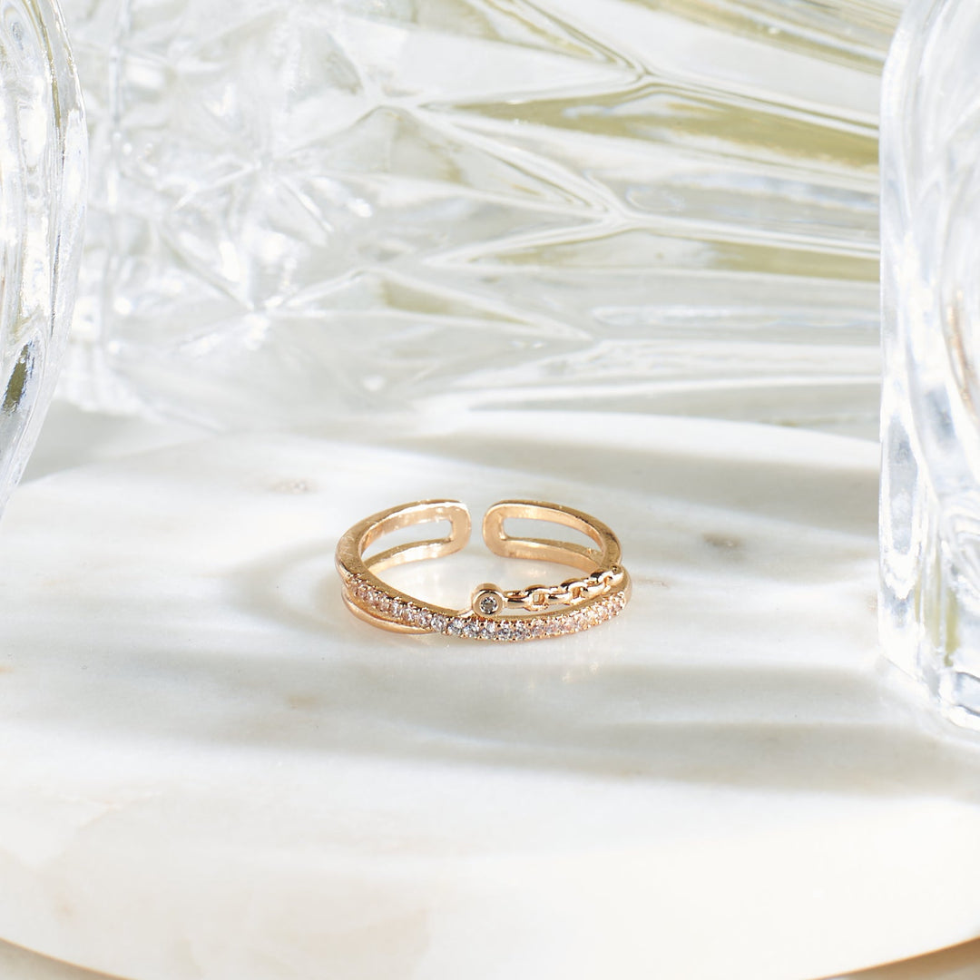 Brilliant Glisten Pearl Ring - Salty Accessories