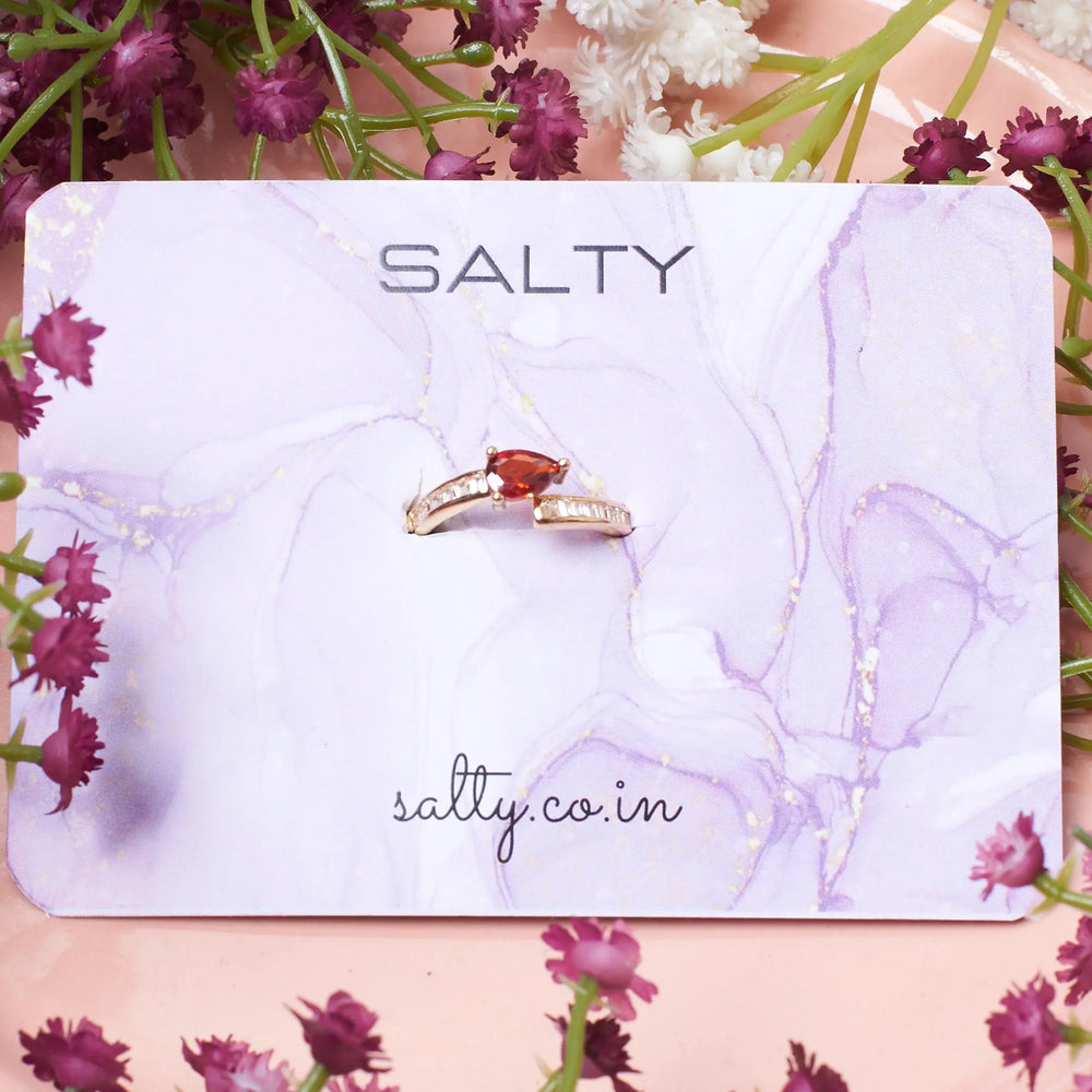 Burgundy Blaze Ring | Salty