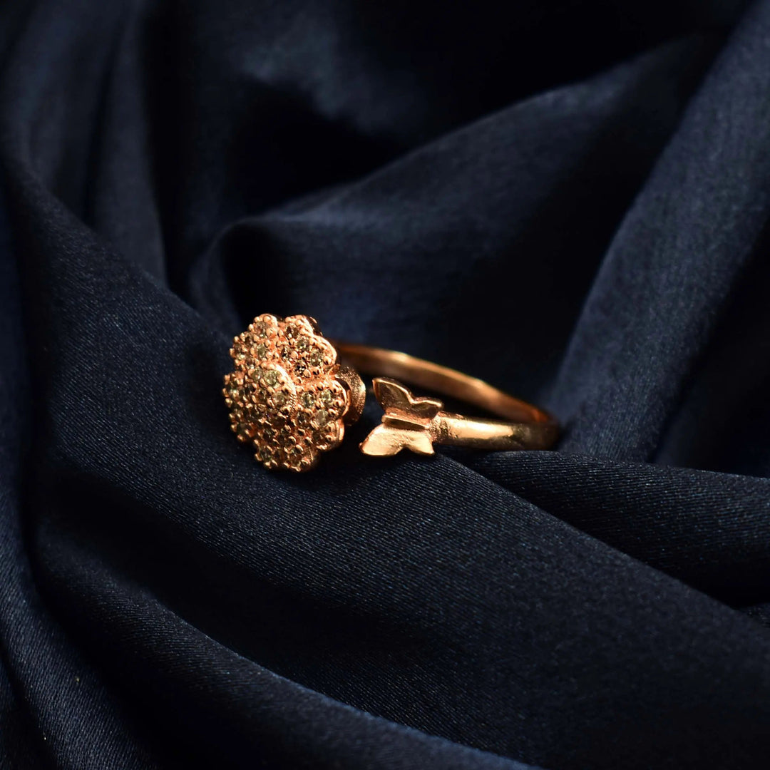 Buttercup Spinner Ring - Rose Gold - Salty Accessories