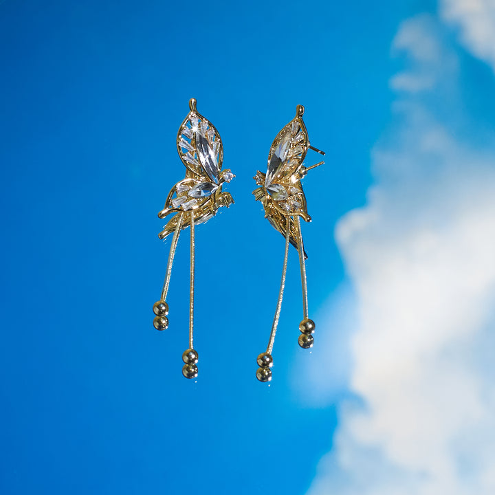 Butterfly Ballet Tassel Earrings