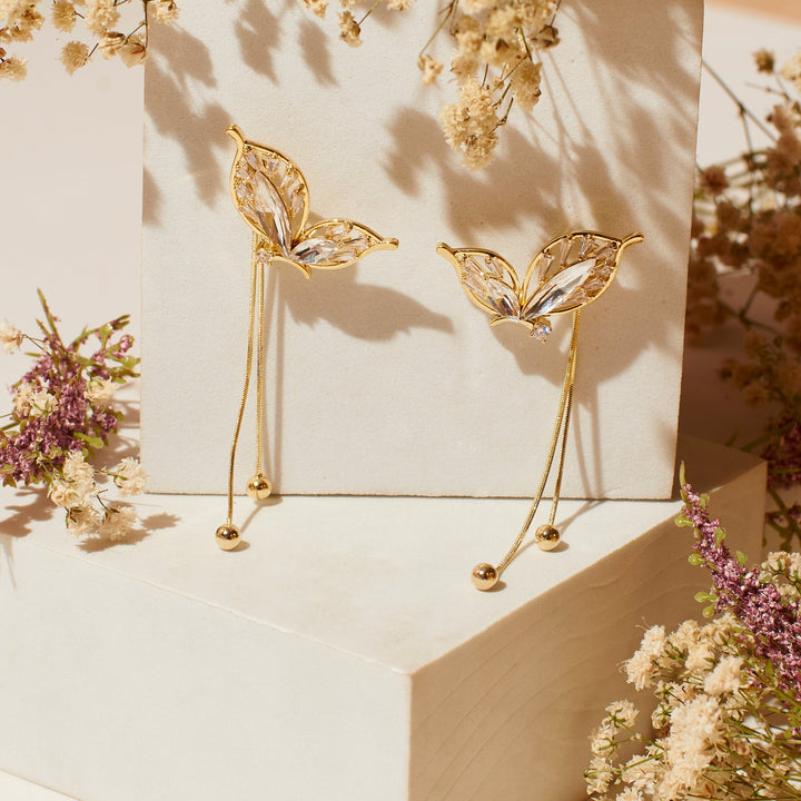 Butterfly Ballet Tassel Earrings - Salty Accessories