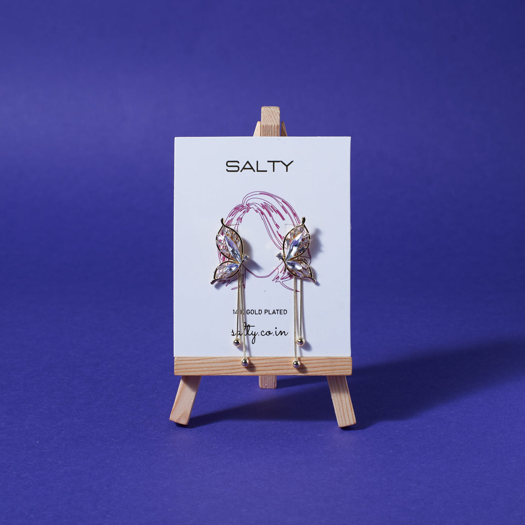 Butterfly Ballet Tassel Earrings - Salty Accessories