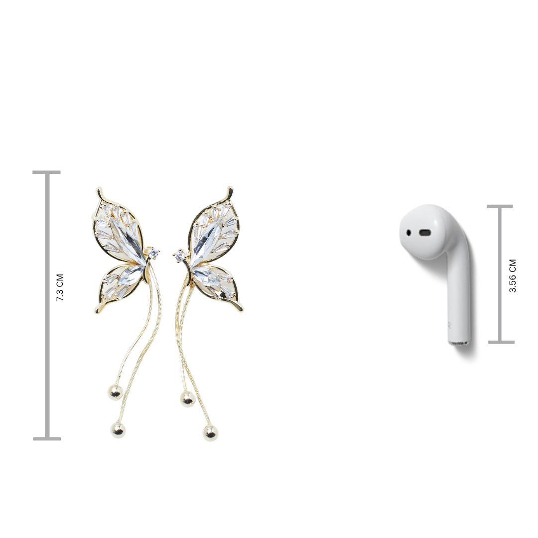 Butterfly Ballet Tassel Earrings - Salty Accessories