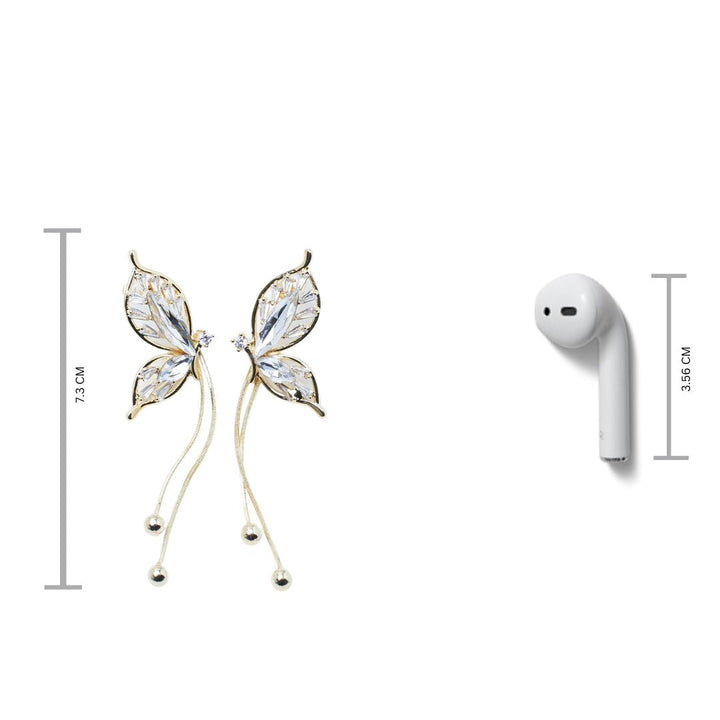 Butterfly Ballet Tassel Earrings - Salty Accessories