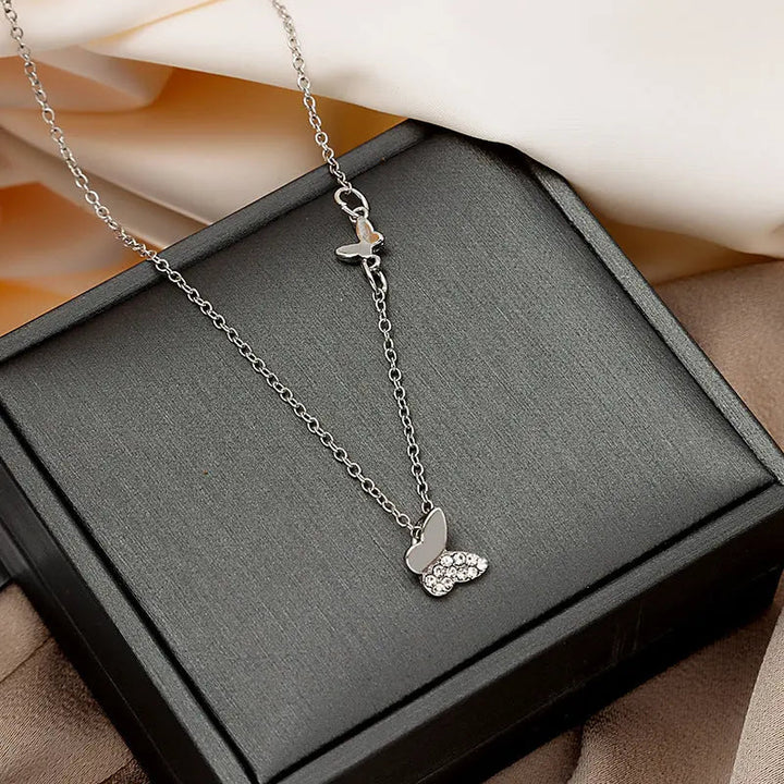 Butterfly Charm Necklace - Salty Accessories