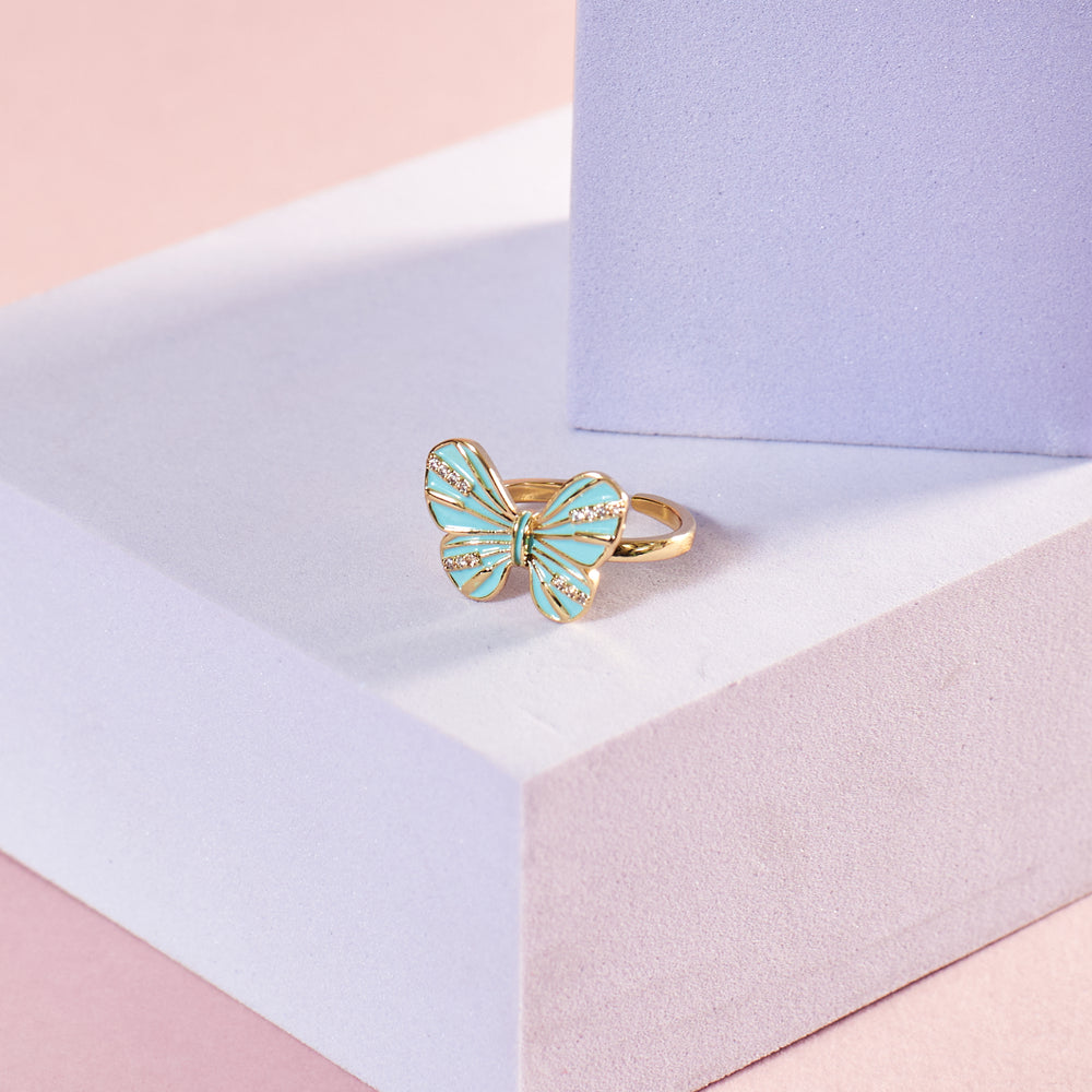 Butterfly Kiss Ring Salty