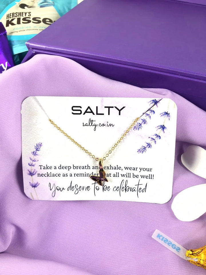 Butterfly Charm Necklace - Gold - Salty Accessories