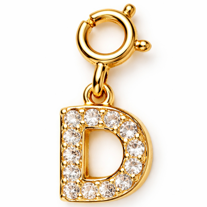 Studded Alphabet Charms