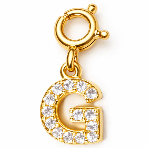 Studded Alphabet Charms