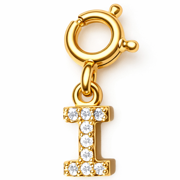 Studded Alphabet Charms