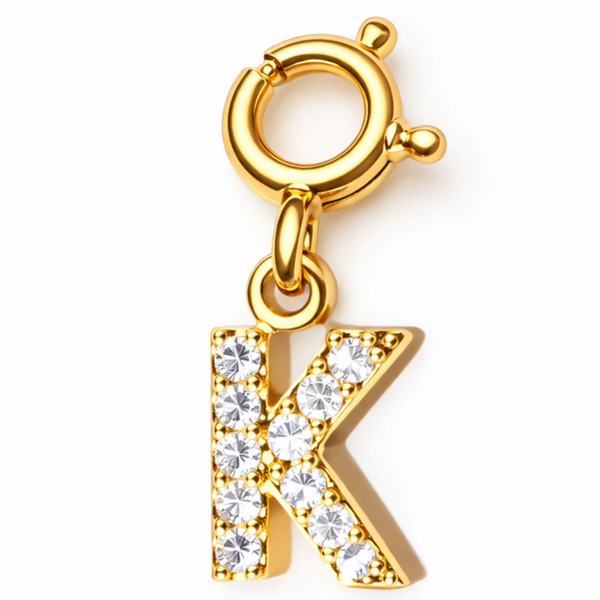 Studded Alphabet Charms