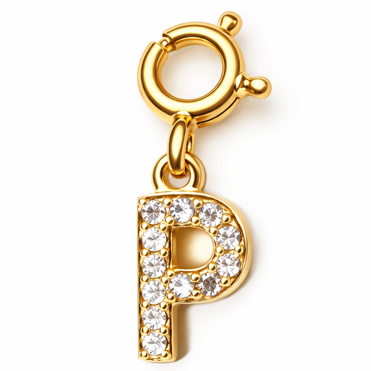Studded Alphabet Charms